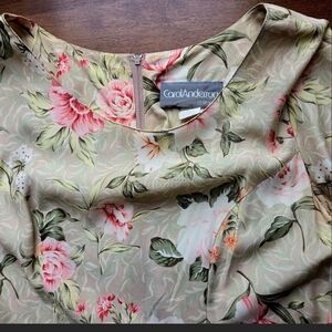 Vintage 90s Carol Anderson California Floral Dress Size 8 Cottagecore